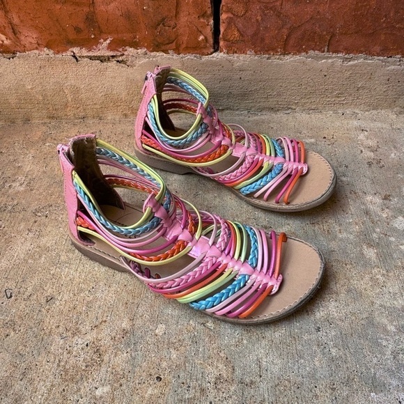 Seychelles Toddler Girls 2 Rainbow Strappy Sandals - Picture 3 of 5